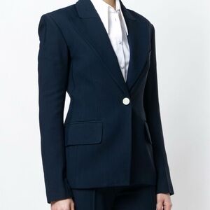 Khaite Navy Sofia Blazer